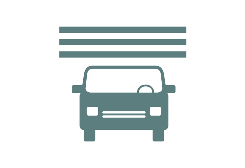 Estacionamiento semi cubierto